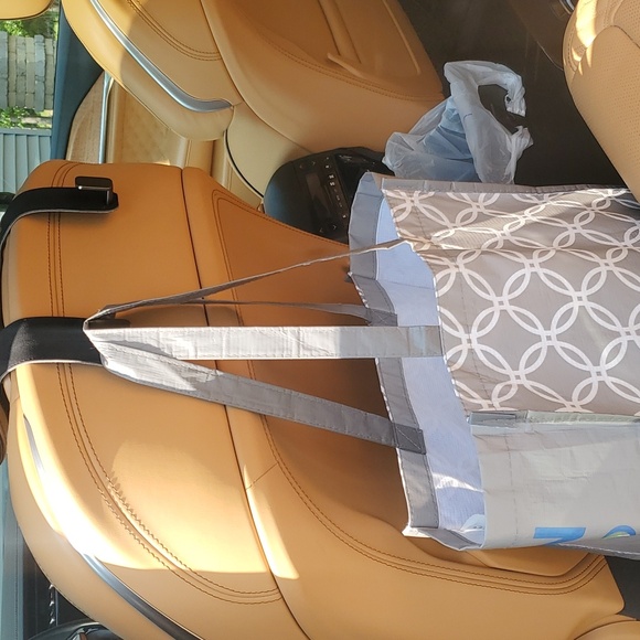 Car seat Headrest Hooks, gray, leather - Picture 5 of 5